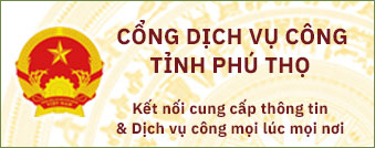 Cổng dịch vụ công tỉnh Phú thọ